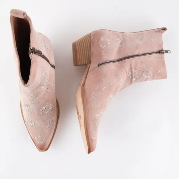 Free People Bowers Embroidered Boots